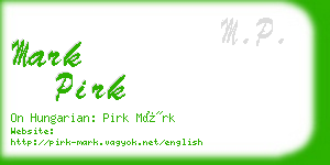 mark pirk business card